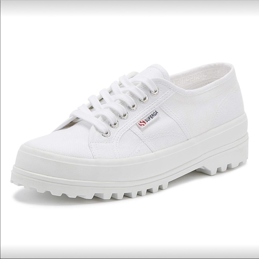 NWT Superga white canvas sneakers 2555 COTU - Picture 1 of 7